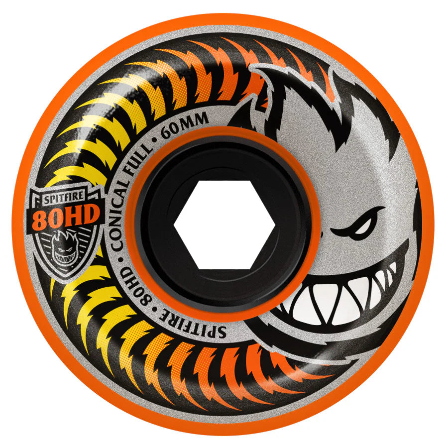 80hd Fade Orange Conical Full 55mm Wheels