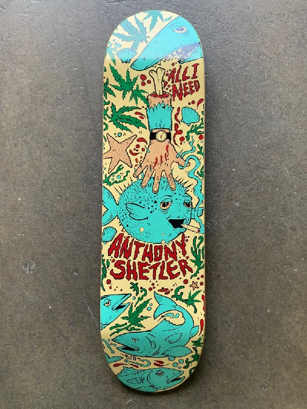 All I Need Skateboards Shetler Pufferfish Deck