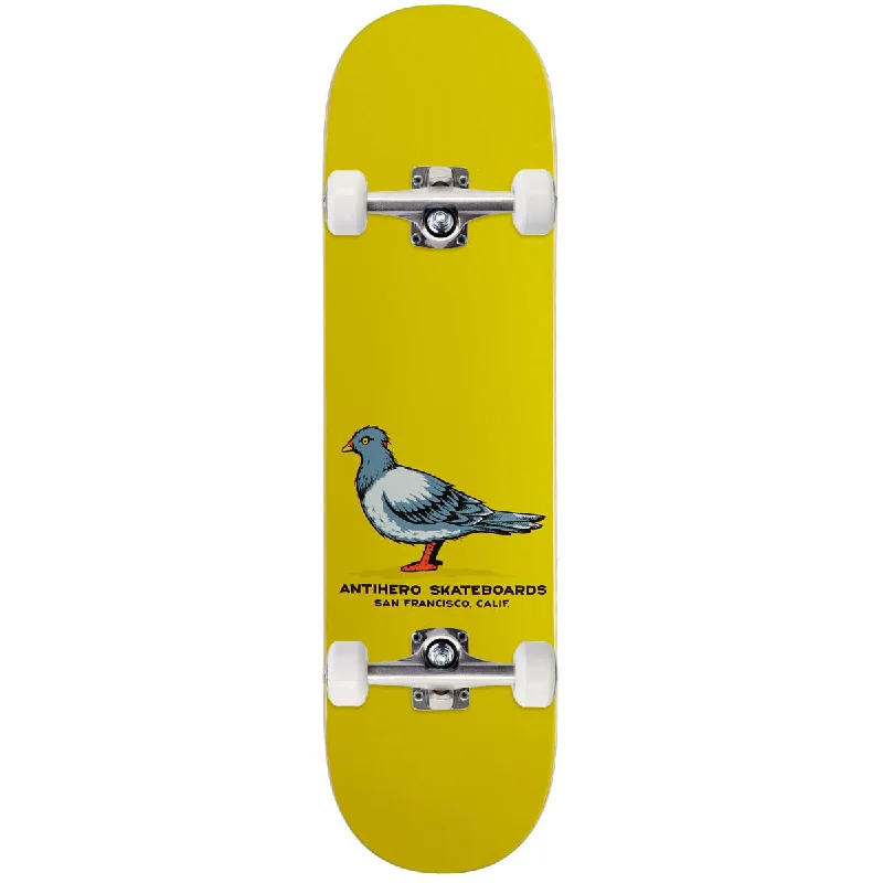 Anti-Hero Team Pigeon Skateboard Complete - Yellow - 8.32"