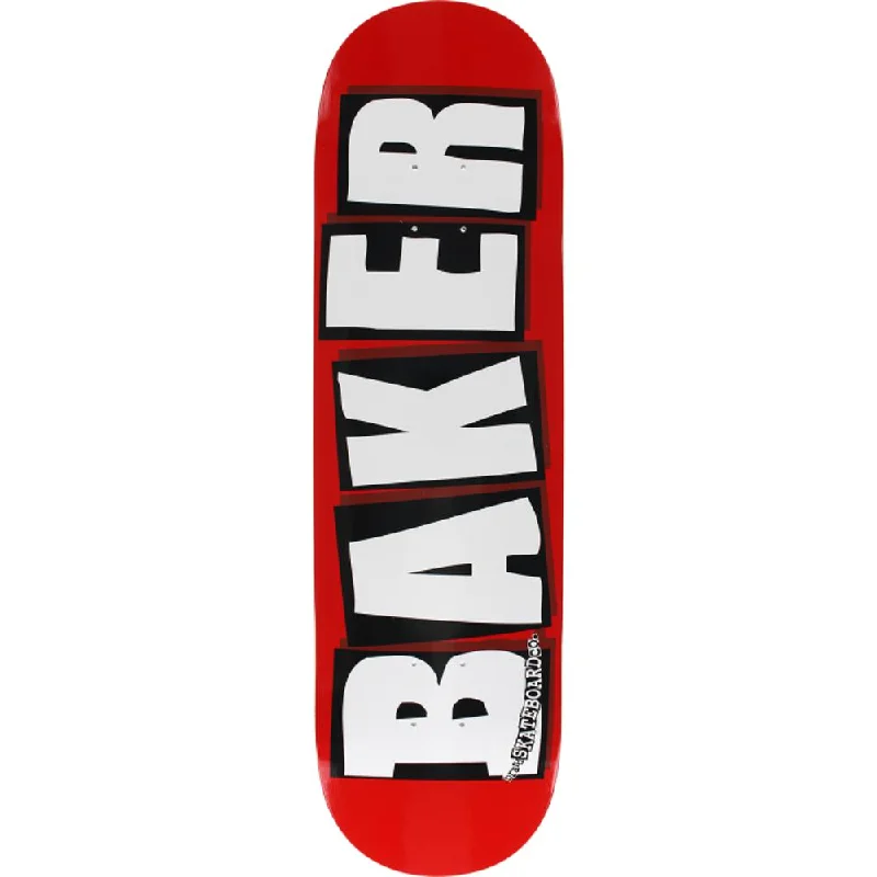 Baker Logo 8.5" Red/White Skateboard Deck