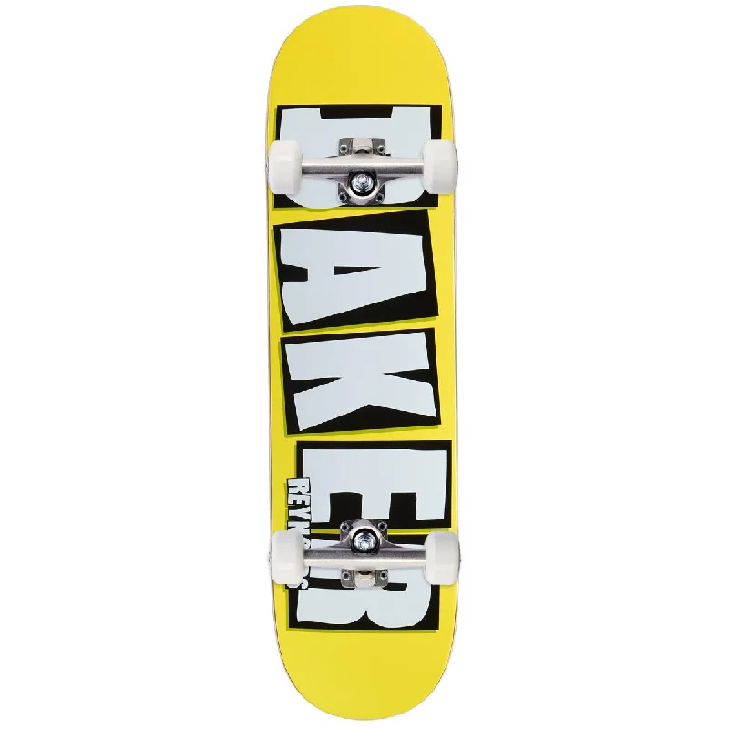 Baker Reynolds Brand Name B2 Skateboard Complete - Neon Yellow - 8.38"