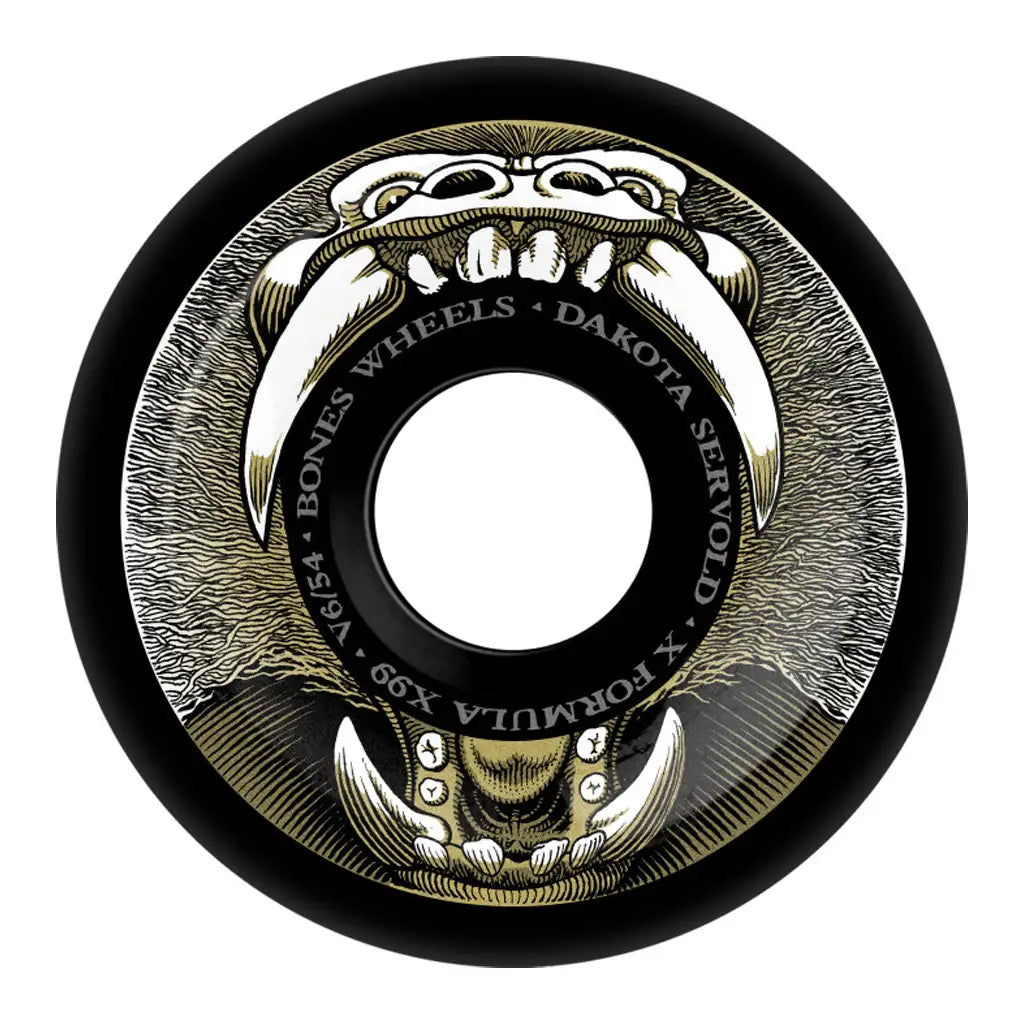 Bones Servold Baboonatic  X-Formula V6 Widecut 99a Skateboard Wheels