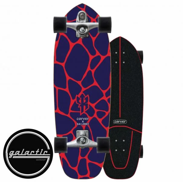 Carver C7 Raw Kai Lenny Lava Surfskate Complete 31"