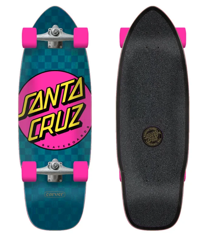 Carver X Santa Cruz Pink Dot SurfSkate