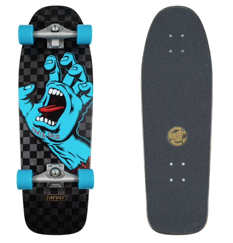 Carver X Santa Cruz  Screaming Hand SurfSkate