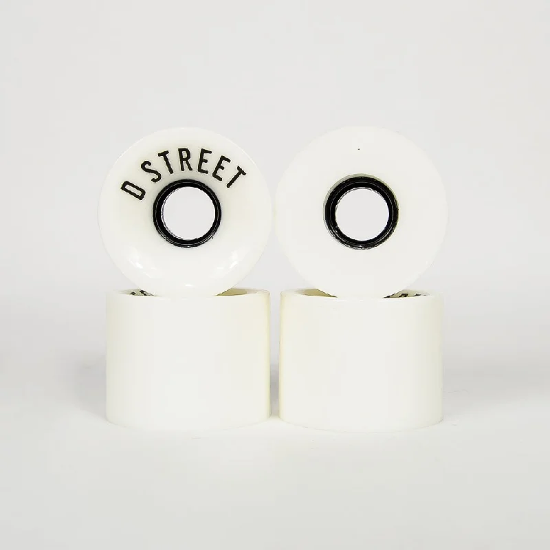 D-Street - 59mm (78a) 59 Cent Skateboard Wheels - White