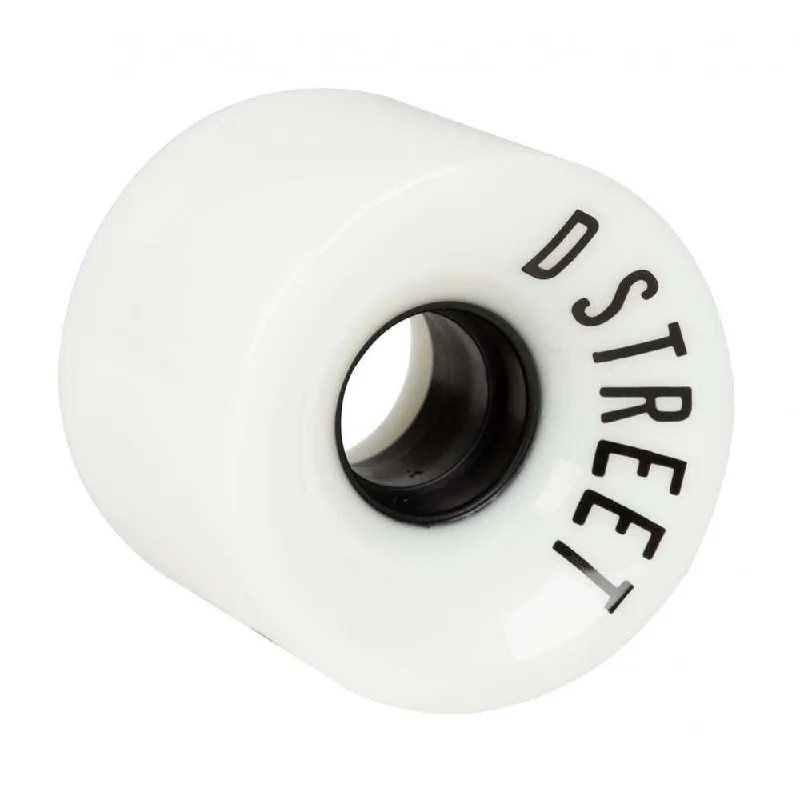 D Street Wheels 59 Cent Skateboard Wheels 78A White 59mm