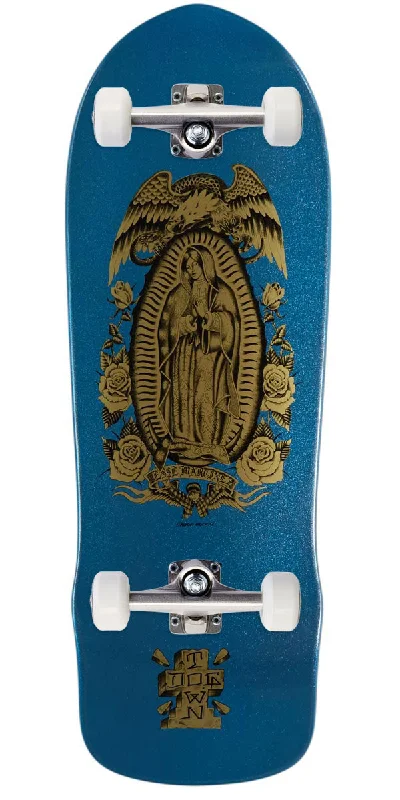 Dogtown Jesse Martinez 1987 Guadalupe Skateboard Complete - Blue Flake Full Dip - 10.00"