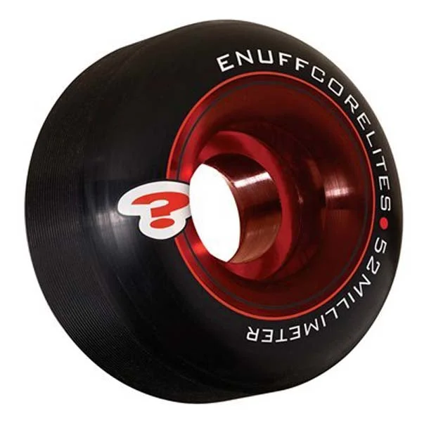 Enuff Corelites Skateboard Wheels Black Red 52mm