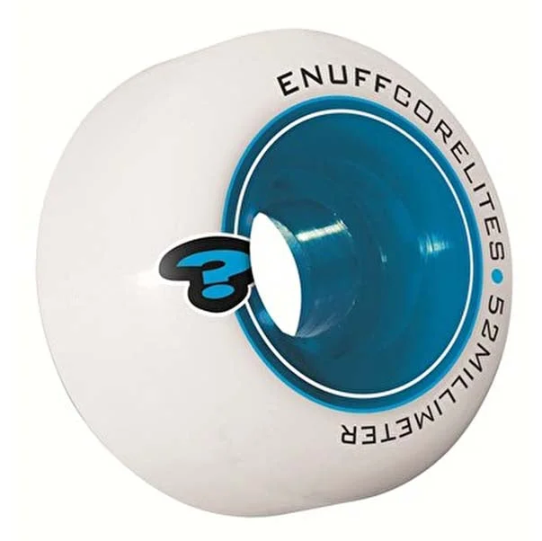 Enuff Corelites Skateboard Wheels White Blue 52mm