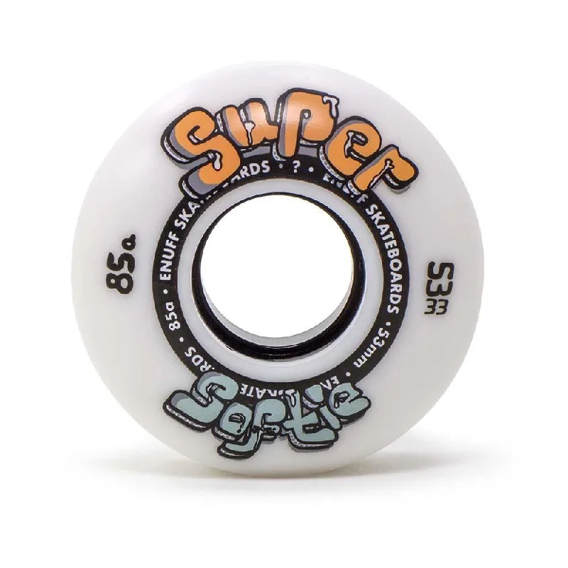 Enuff Skateboards Super Softie Skateboard Wheels 85a White 53mm