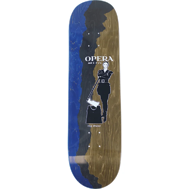 Opera Kreiner Cutter Skateboard Deck -8.5 Blue/Grey/Black DECK ONLY