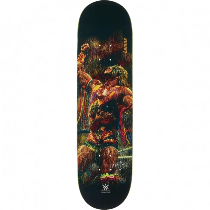 Primitive Lemos Ultimate Warrior Skateboard Deck -8.5 Black DECK ONLY