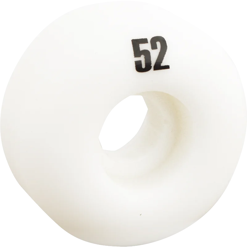 Essentials White 52mm  Skateboard Wheels (Set of 4)