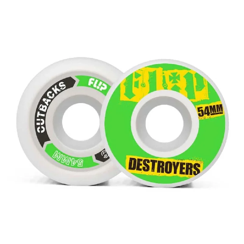 Flip Cutback Destroyer 54mm 99a Green Skateboard Wheels 54mm