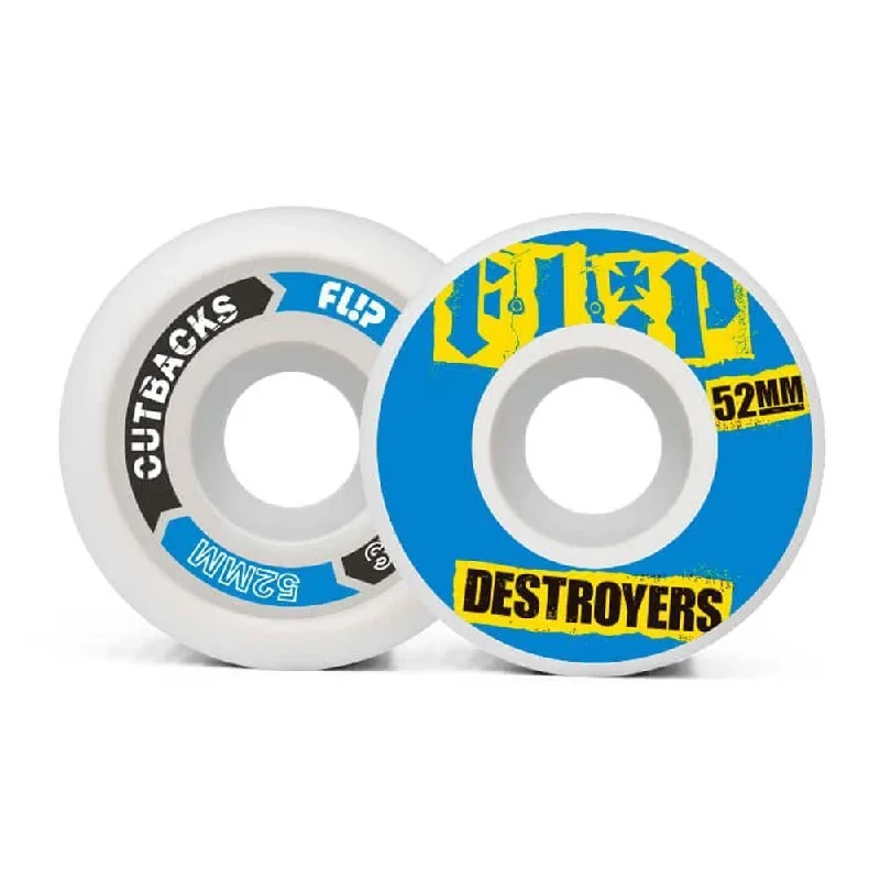 Flip Cutback Destroyer 99a Blue Skateboard Wheels 52mm