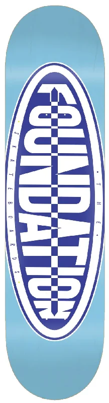 Foundation Oval Blue Skateboard Deck - 8.0"