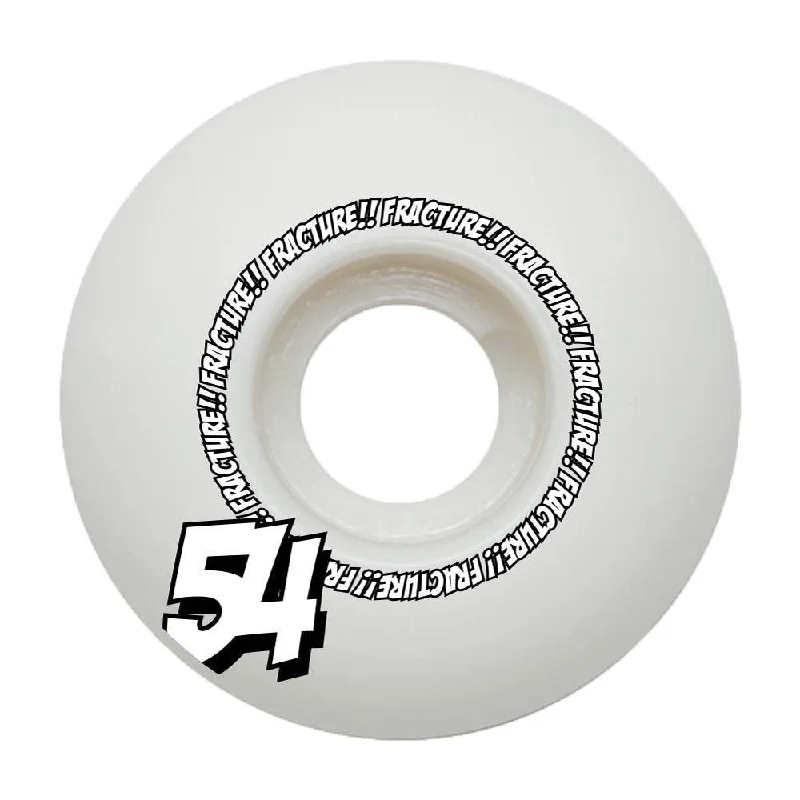 Fracture Skateboards Comic Classic Skateboard Wheels White 54mm