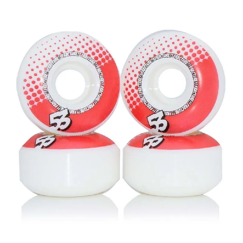 Fracture Skateboards Drops Skateboard Wheels Red 53mm