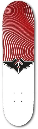 Fracture Wings V4 Red Skateboard Deck -  7.75"