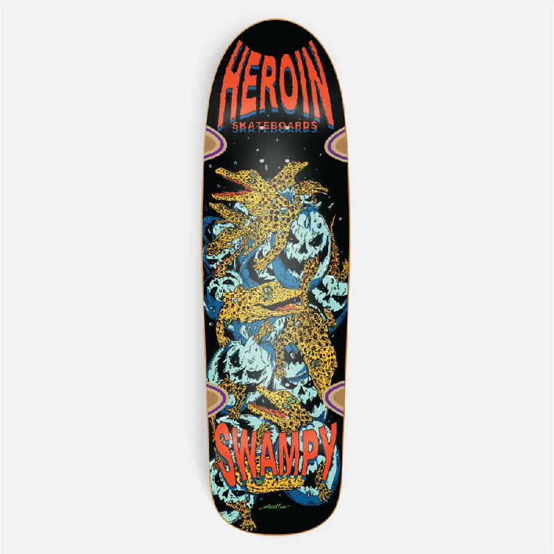 Heroin Skateboards - 9.215" Swampy X Hirotton Gators Skateboard Deck