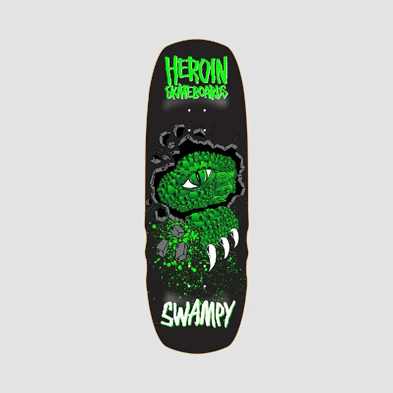 Heroin Swampy Alligator Shovel Razor Edge Skateboard Deck Silver Foil - 10.5"