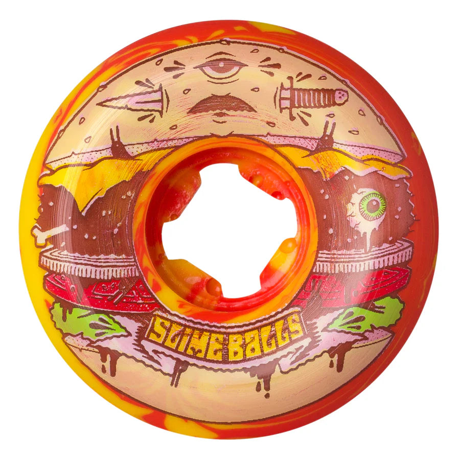 Jeremy Fish Burger Red Yellow Swirl | 99A 56mm