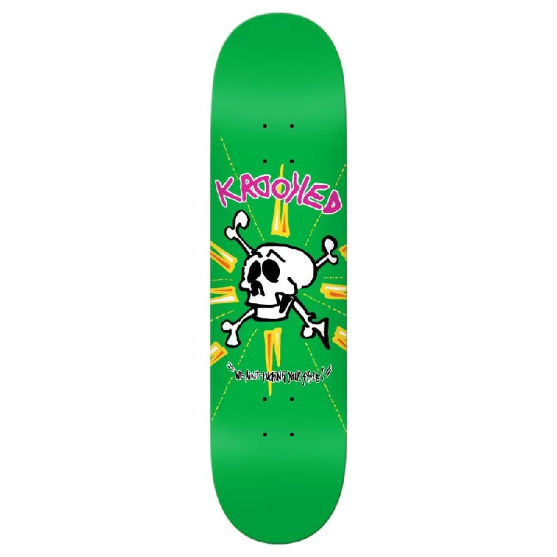 Krooked Deck Style Skateboard Deck - 8.12"