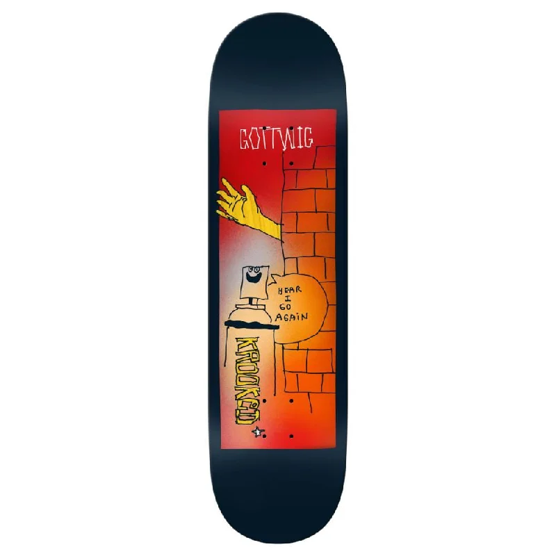 Krooked Pro Deck Gottwig Aerosol Skateboard Deck - 8.25"