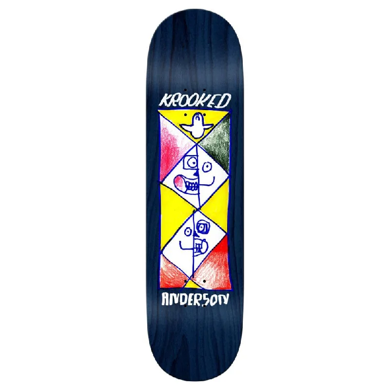 Krooked Pro Deck Manderson Paralel Skateboard Deck - 8.38"