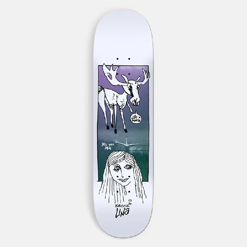 Krooked Skateboards - 8.25" Una Farrar Debate Skateboard Deck