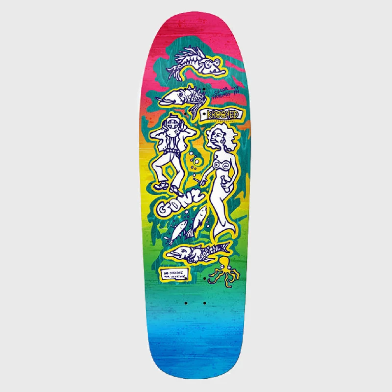 Krooked Skateboards - 9.81" 'Skate Shop Day' Gonz Colour Friend Skateboard Deck