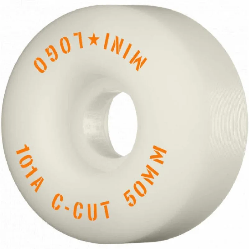 Mini Logo Wheels C-Cut 2 Skateboard Wheels 101a White 50mm