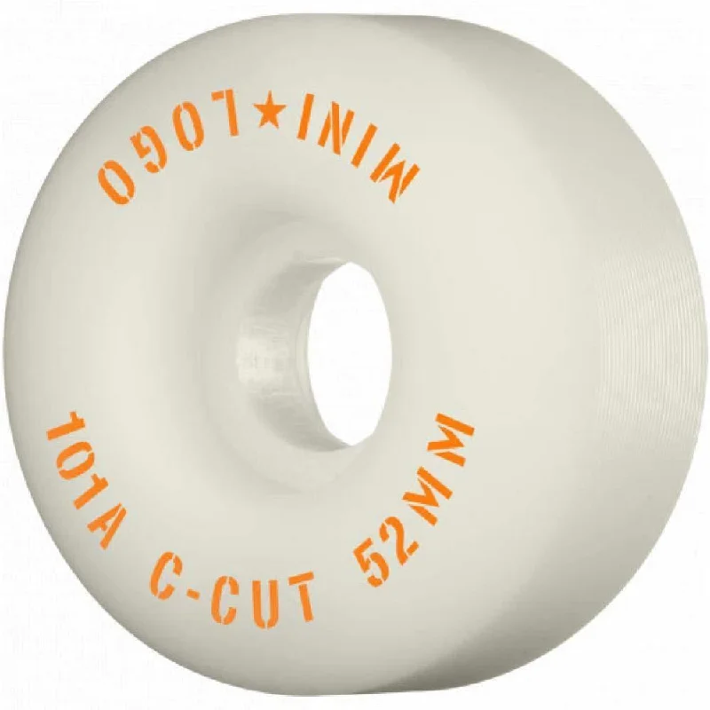 Mini Logo Wheels C-Cut 2 Skateboard Wheels 101a White 52mm