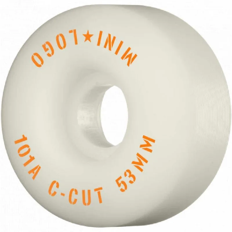 Mini Logo Wheels C-Cut 2 Skateboard Wheels 101a White 53mm