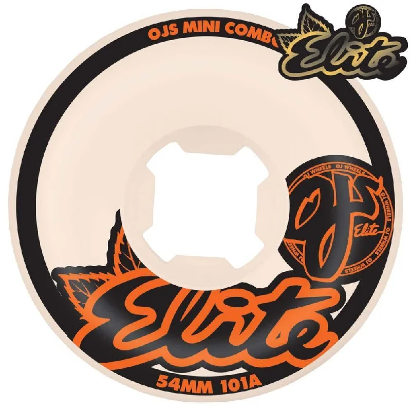 OJ Elite Skateboard Wheels Elite Mini Combo 101a White 54 MM