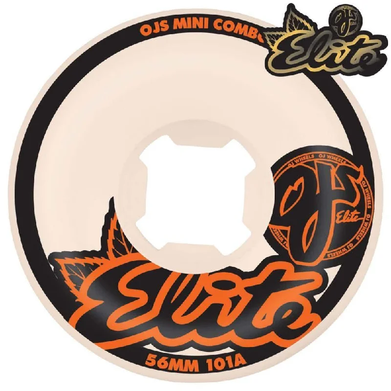 OJ Elite Skateboard Wheels Elite Mini Combo 101a White 56 MM