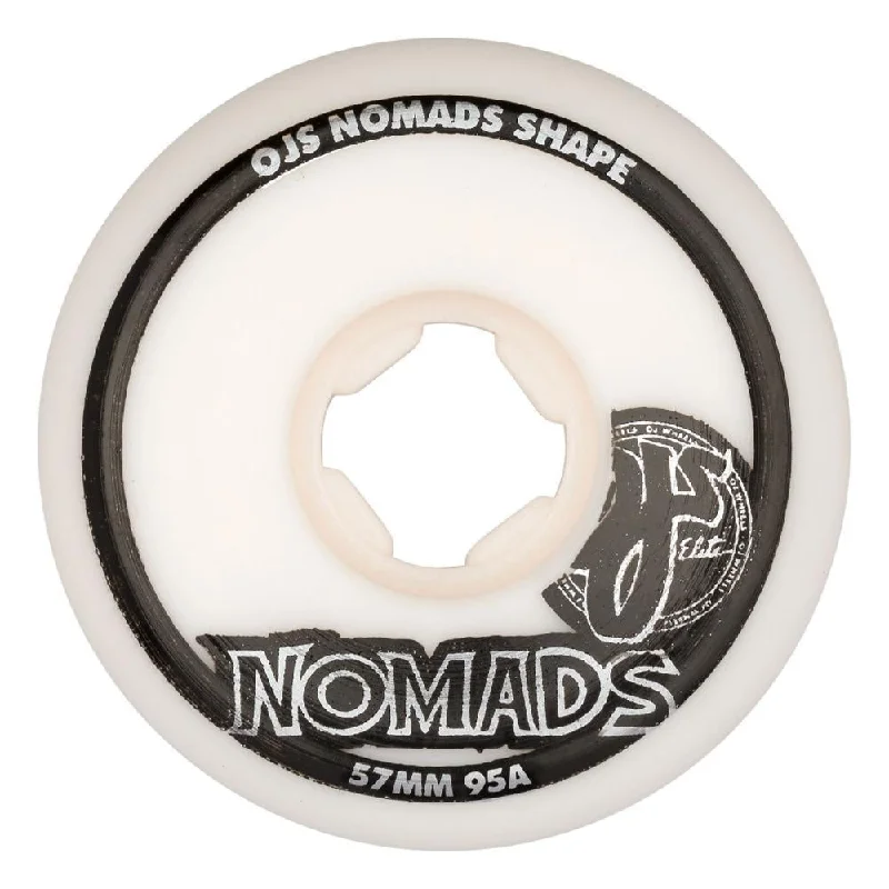 OJ Elite Skateboard Wheels Nomads 95a Black/White 57mm