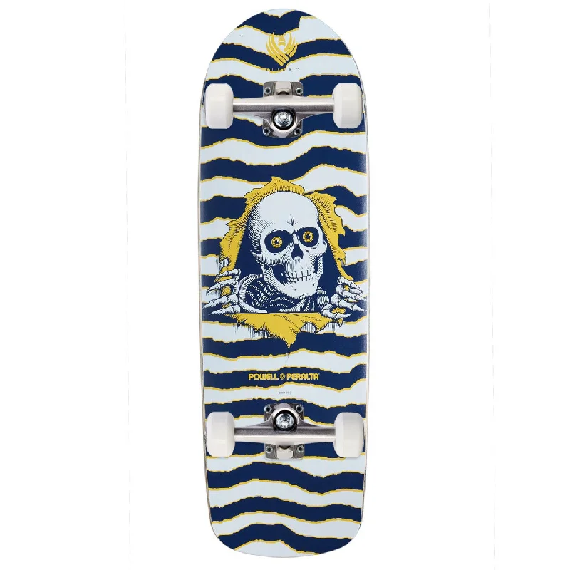 Powell-Peralta Flight Ripper 6 Skateboard Complete - White/Blue - 9.70"