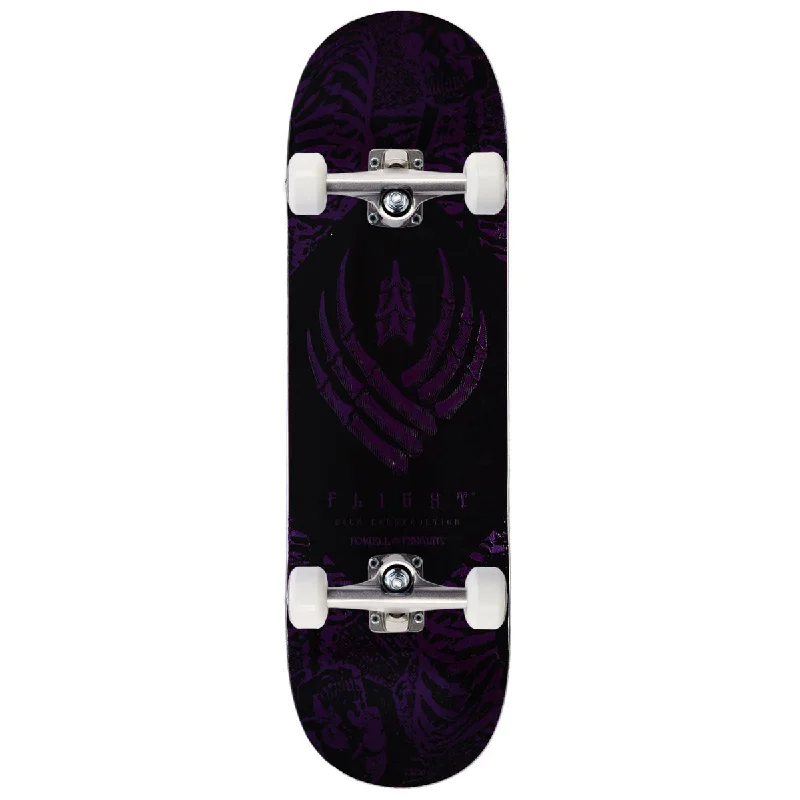 Powell-Peralta Flight Skeleton Skateboard Complete - Purple Foil - 9.00"