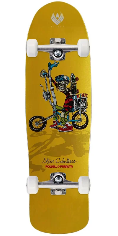 Powell-Peralta Flight Steve Caballero Chopper Bike Skateboard Complete - Yellow - 9.00"