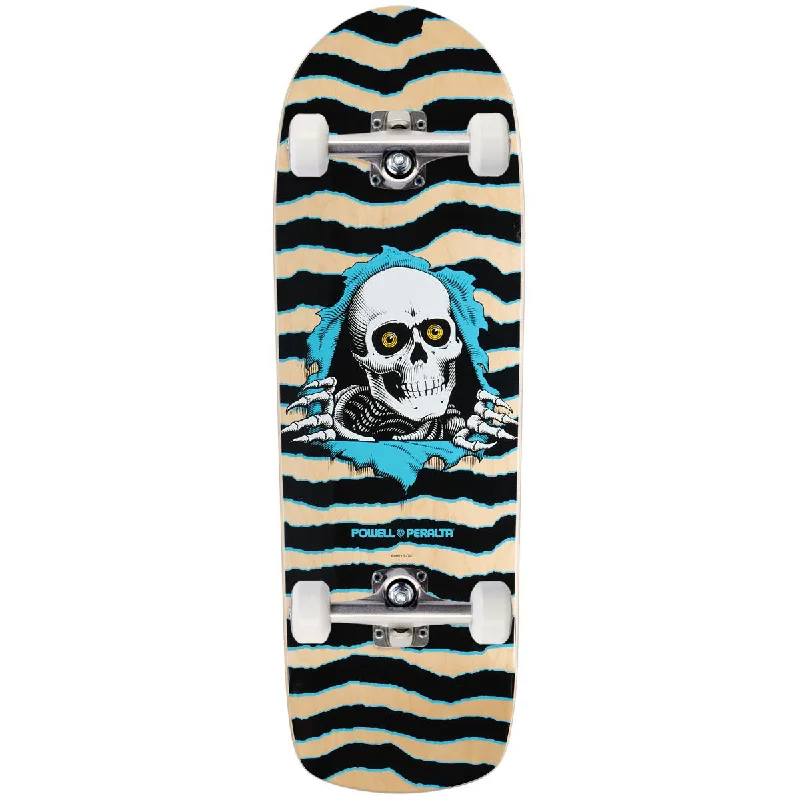 Powell-Peralta Old School Ripper 16 Skateboard Complete - Natural/Blue - 9.89"