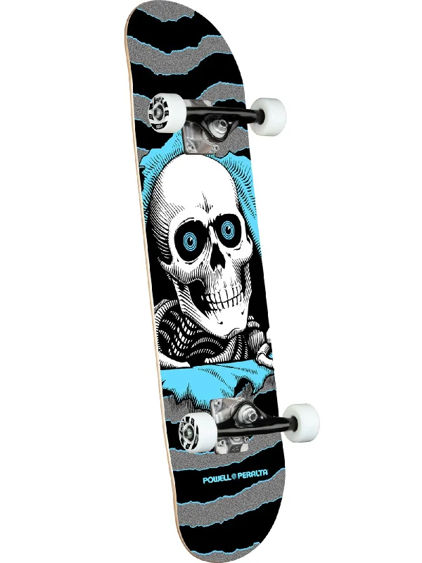 Ripper One Off Silver/Light Blue 7.75 Complete Skateboard