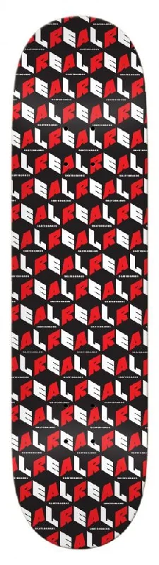 Real PP City Blocks Black/ Red Skateboard Deck - 8.06"