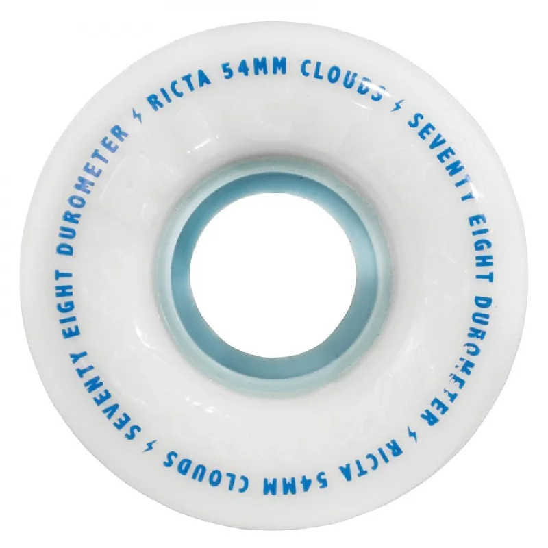 Ricta Wheels Clouds Skateboard Wheels 78A White Blue 56mm