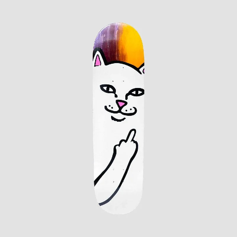 Ripndip Lord Nermal Skateboard Deck Purple/Yellow - 8.25"