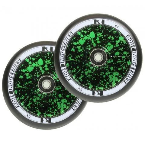 Green Splatter with Black Urethane