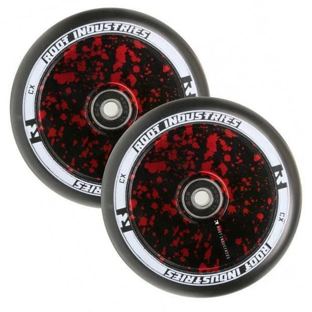 Red Splatter with Black Urethane