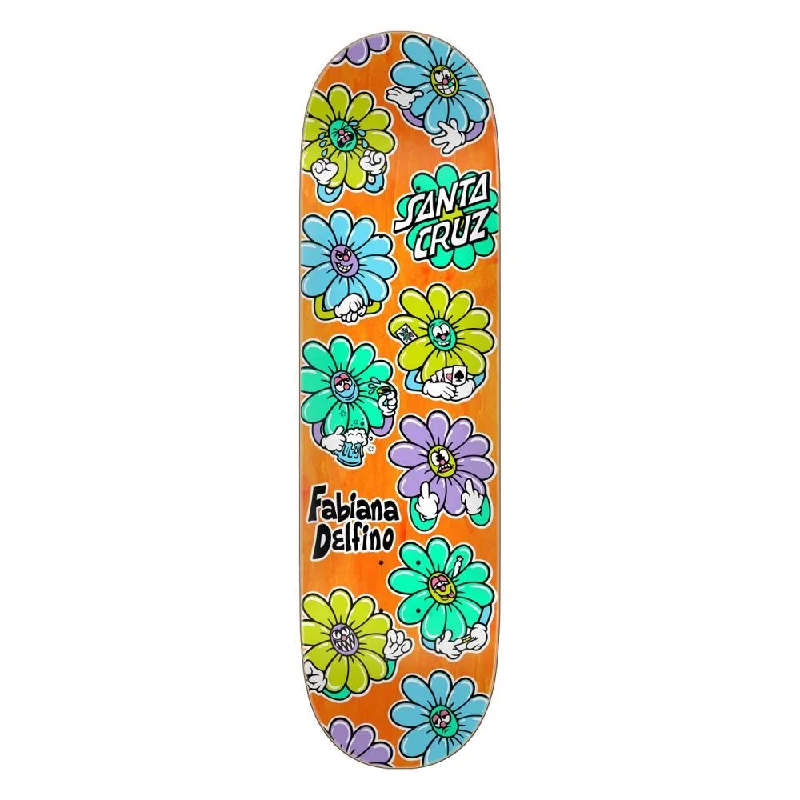 Santa Cruz Pro Delfino Wildflower Skateboard Deck - 8.5"