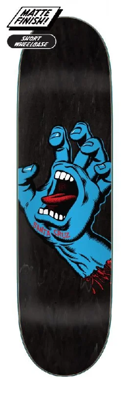 Santa Cruz Screaming Hand Black Skateboard Deck - 8.6"